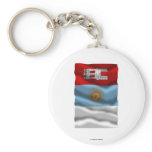 Córdoba waving flag key chains