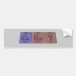 Corey as Cobalt Rhenium Yttrium Bumper Sticker