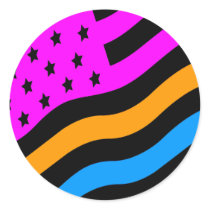 COREY TIGER 1980's RETRO AMERICAN FLAG stickers by COREYTIGER COREY TIGER 1980's RETRO AMERICAN FLAG stickers