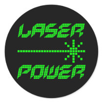 COREY TIGER 1980s RETRO LASER POWER stickers by COREYTIGER COREY TIGER 1980s RETRO LASER POWER stickers