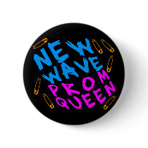 COREY TIGER 1980s RETRO NEW WAVE PROM QUEEN PUNK buttons