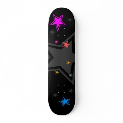 COREY TIGER 1980s RETRO STARS DISCO Skateboard Decks by COREYTIGER