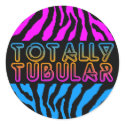 COREY TIGER 1980's RETRO TOTALLY TUBULAR STRIPES stickers
