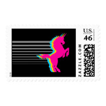 COREY TIGER 1980s RETRO VINTAGE UNICORN Postage Stamps