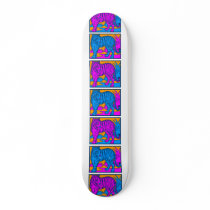 COREY TIGER 1980's TIGER SCENE WHITE skateboards by COREYTIGER COREY TIGER 1980's TIGER SCENE WHITE skateboards