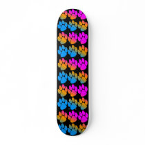 COREY TIGER 1980's TIGER TRACKS MULTI COLOUR Custom Skate Board