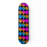 COREY TIGER 1980's TIGER TRACKS MULTI COLOUR Custom Skate Board
