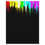Corey Tiger 1980s Vintage Paint Drip Customized Letterhead