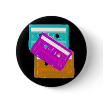 Corey Tiger 80s Cassette Tapes Pin