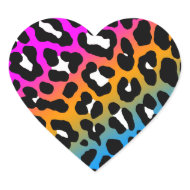 Corey Tiger 80s Leopard Spots (Multicolor) sticker