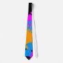 Corey Tiger 80s Retro Paint Splatter (Multicolor) Neck Wear