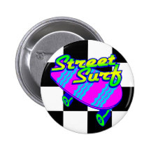 Corey Tiger 80s Retro Street Surf Skateboard Buttons