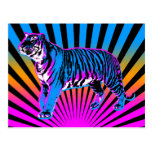 Corey Tiger 80s Retro Tiger Rising Sun postcards