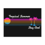 COREY TIGER '80s RETRO TROPICAL SUMMER STAY COOL Post Card