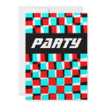 Corey Tiger 80s Retro Vintage Optical Illusion Announcements
