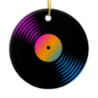 Corey Tiger 80s Retro Vinyl Record Ornament ornament