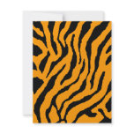 Corey Tiger 80s Tiger Stripes (Orange) Personalized Invitations