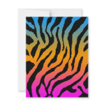 Corey Tiger 80s Tiger Stripes Pattern Invitations