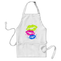 Corey Tiger 80s Vintage Lips & Stars Kisses Aprons