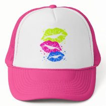 Corey Tiger 80s Vintage Lips & Stars Kisses Hat