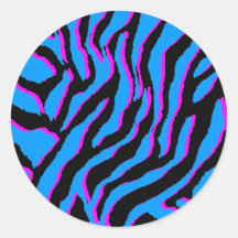 Corey Tiger 80s Vintage Tiger Stripes) Sticker