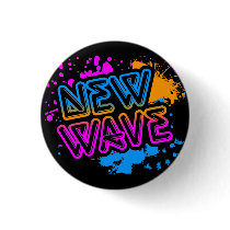 COREY TIGER NEW WAVE SPLATTER NEON TUBULAR buttons
