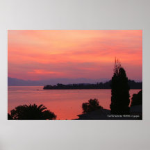 Corfu Sunrise Poster