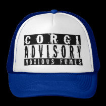 Corgi Advisory Noxious Fumes hats