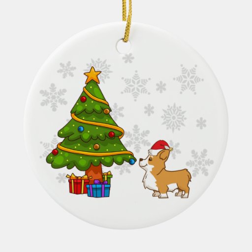 corgi christmas tree ornament zazzle corgi christmas tree ornament zazzle