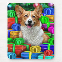 Corgi Cristmas Open Gifts mousepads