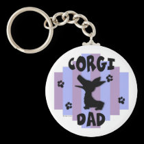 Corgi Dad Keychain keychains