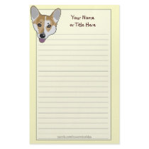 Corgi Face Stationery