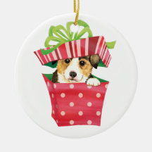 Corgi feliz de Howliday Adornos De Navidad