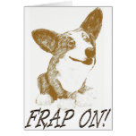 corgi frap greeting cards