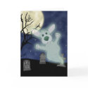 Corgi Graveyard Ghost Card