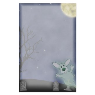 Corgi Graveyard Ghost Stationery (Unlined) stationery