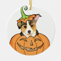 Corgi Halloween Galés del Pembroke Adorno Para Reyes
