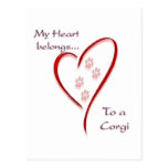 Corgi Heart Belongs Postcards