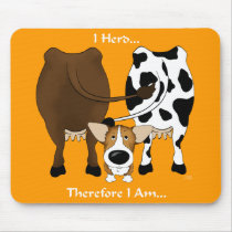 Corgi - I Herd Therefore I Am Mousepads