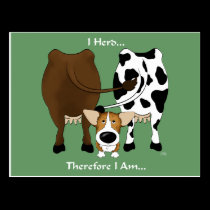 Corgi - I Herd Therefore I Am postcards