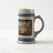 Corgi in the Garden! Mugs