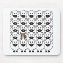Corgi in the Sheep mousepads