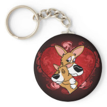 Corgi Mother's Day Keychain - Black