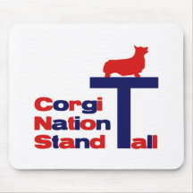 Corgi Nation Stand Tall Mousepad