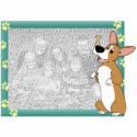 Corgi Patience Magnetic Picture Frame photo sculptures by MenagerieMayhem Corgi Patience Magnetic Picture Frame photo sculptures