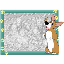 Corgi Patience Magnetic Picture Frame photo sculptures