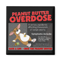 Corgi PB Overdose Magnet