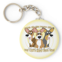 Corgi Potato Chips Keychain