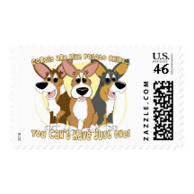 Corgi Potato Chips Postage Stamps