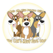 Corgi Potato Chips Sticker